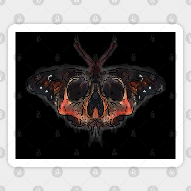 Death head butterfly Magnet by wet_chicken_lip